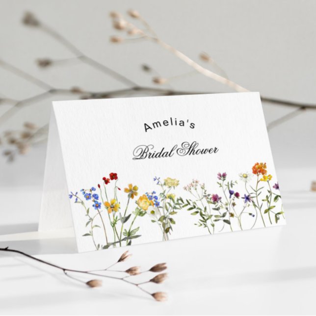 Möhippan Minimalist Wildblomma Tack Kort (Skapare uppladdad)