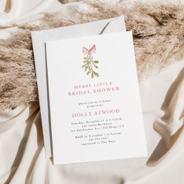 Möhippan Mistletoe Dusty Ro Bow Inbjudningar