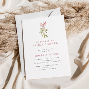 Möhippan Mistletoe Dusty Ro Bow Inbjudningar