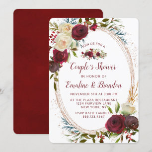 Möhippan Mistletoe Manor Oval Ram Couple Inbjudningar