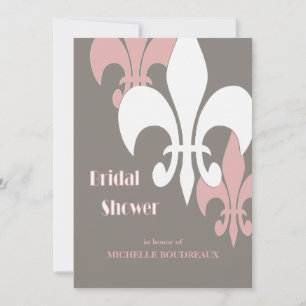 Möhippan Modern 3 Fleur de Lis Inbjudningar