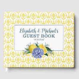 Möhippan Modern Blommigt Lemon Gästböcker