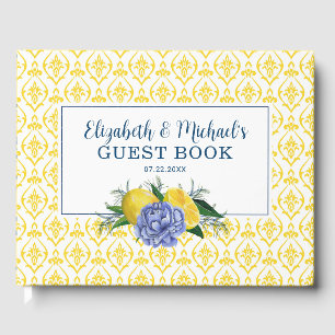 Möhippan Modern Blommigt Lemon Gästböcker