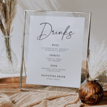 Möhippan Modern Drinks Sign