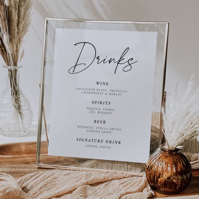 Möhippan Modern Drinks Sign Poster (Skapare uppladdad)