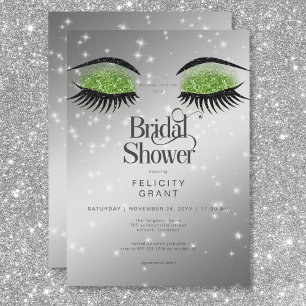 Möhippan Modern Emerald Grönt Glam Ögon Inbjudningar