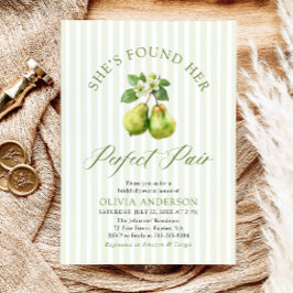 Möhippan Modern Grönt Rand Perfekt Pair Inbjudningar