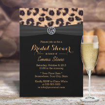 Möhippan Modern Leopard Black Ribbon Diamond