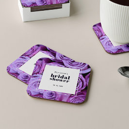 Möhippan Modern minimalistisk Lila Ro Underlägg Papper Kvadrat