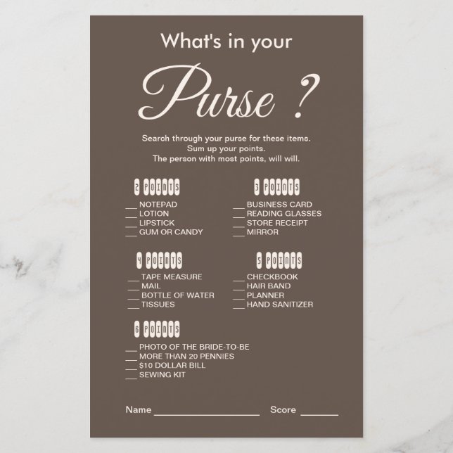 Möhippan Modern och Elegant Brown (Baksida)