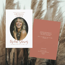 Möhippan Modern Photo Cinnamon Inbjudningar