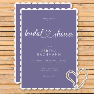 Möhippan Modern Romantic Minimal Lavender Inbjudningar