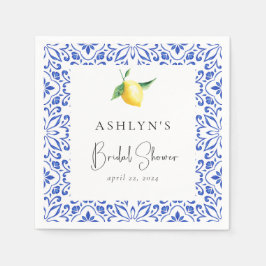 Möhippan Napkins i medelhavsområdet Lemon Pappersservett