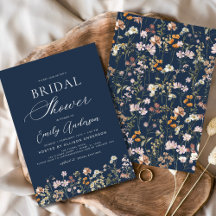Möhippan Navy Blue Boho Wildblomma