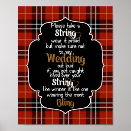 Möhippan Necklace Game Red Flanals Poster