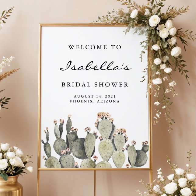 Möhippan Norah - Bohemian Prickly Pear Cactus Poster (Skapare uppladdad)