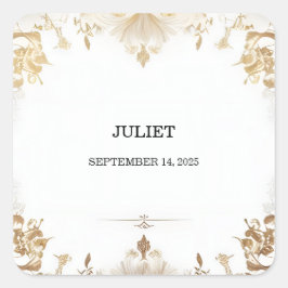 Möhippan Normal, enkel, klassisk, tom Fyrkantigt Klistermärke