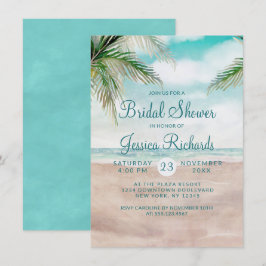 Möhippan ÖBreeze Tropical Beach Wedding Inbjudningar