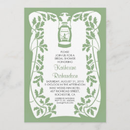 Möhippan Oljelör och Träd (rustic) Inbjudningar