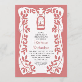 Möhippan Oljelör och Träd (rustic) Inbjudningar