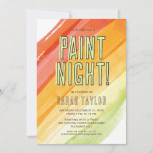 Möhippan Paint Party Inbjudningar