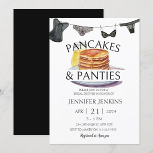 Möhippan Pancakes & Panties Lingerie Inbjudningar