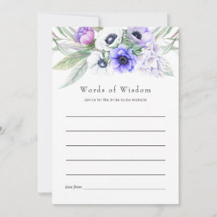 Möhippan Pastel Violet Blommigt Rådkort
