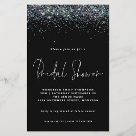 Möhippan Peacock Blue Glitter Budget Black