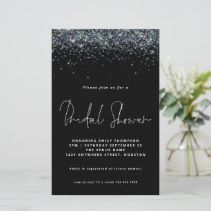 Möhippan Peacock Blue Glitter Budget Black