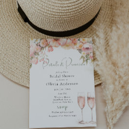 Möhippan Petal och Prosecco Inbjudningar
