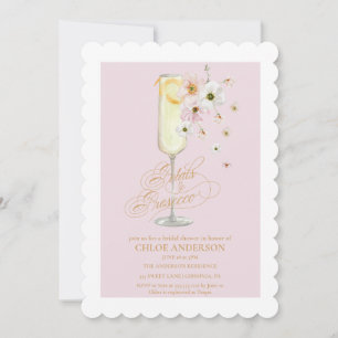 Möhippan Petals och Prosecco Champagne Inbjudningar