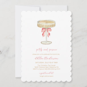 Möhippan Petals och Prosecco Champagne Inbjudningar