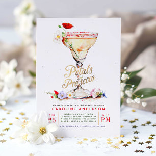 Möhippan Petals och Prosecco Wildblommor Inbjudningar