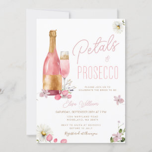Möhippan Petals och Prosecco Wildblommor Inbjudningar
