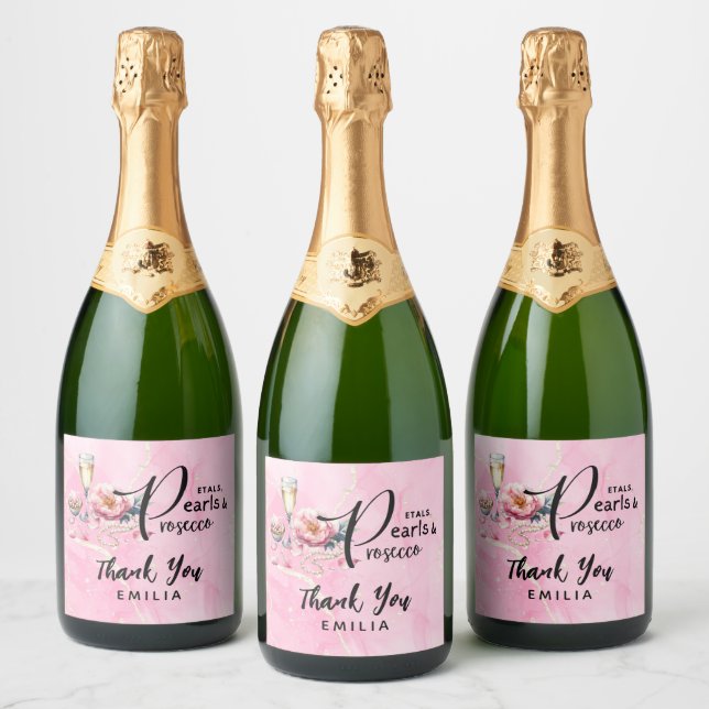 Möhippan Petals Pearls Prosecco Favors (Flaskor)