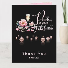Möhippan Petals Pearls Prosecco Favors Kort