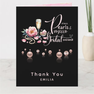 Möhippan Petals Pearls Prosecco Favors Kort