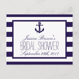 Möhippan Recifika för Nautisk ankarflotta Rand Inbjudan Vykort