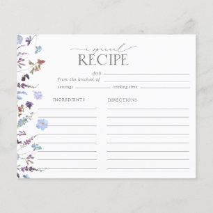 Möhippan Recipe för Dusty Blue Wildblomma