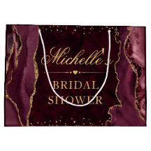 Möhippan Red och Guld Glitter Marble Agate