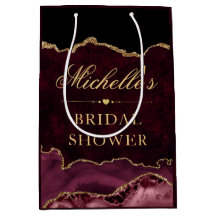 Möhippan Red och Guld Glitter Marble Agate