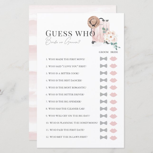 Möhippan Resa Rosa Suitcase gissar vem (Fram/baksida)