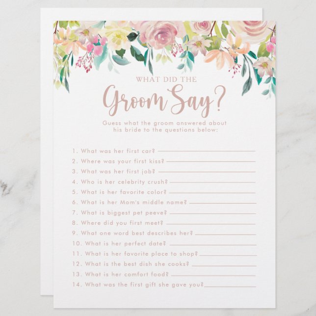 Möhippan Ro Guld Vad sa Groom? (Fram/baksida)