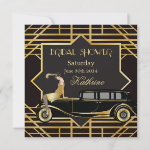 Möhippan Roaring Twenties Gatsby Stil Inbjudningar
