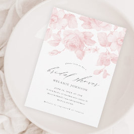 Möhippan Rosa Blommigt elegant  Inbjudningar
