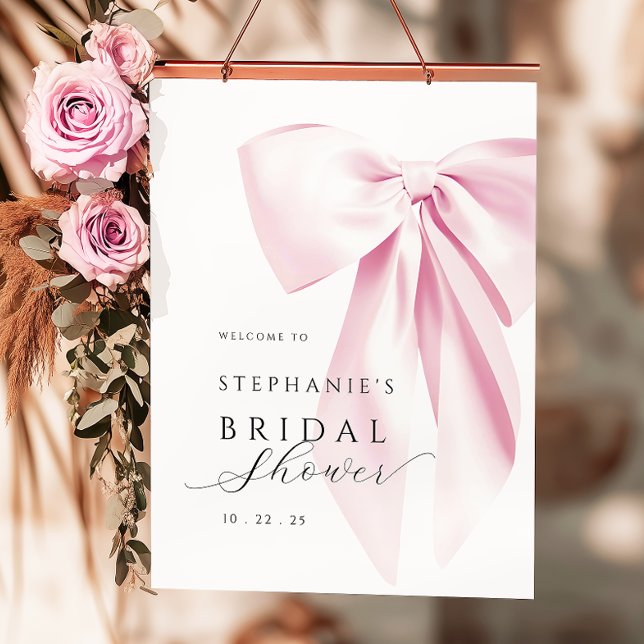 Möhippan rosa Bow Poster (Skapare uppladdad)