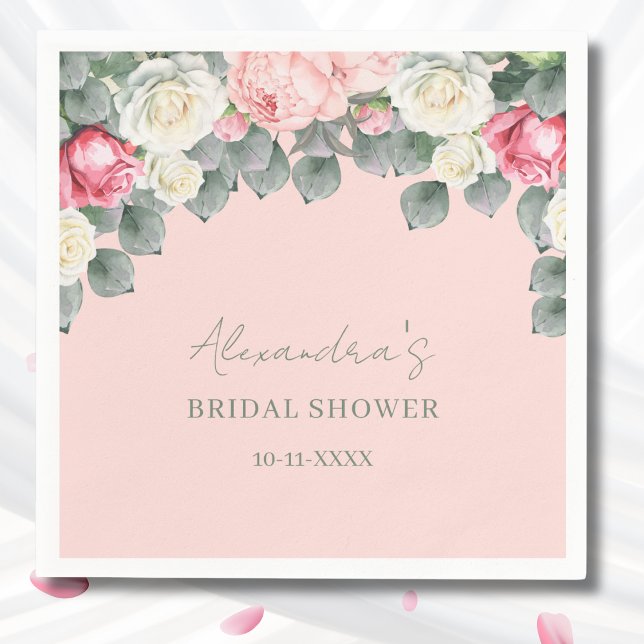 Möhippan  Rosa Vintage Garden Ro Pappersservett (Skapare uppladdad)