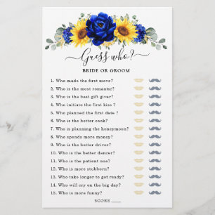 Möhippan royal Blue Solros Game Game Gissa vem