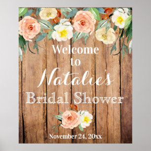 Möhippan Rustic Blommigt Poster