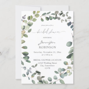 Möhippan Rustic Eucalyptus Greenery Duo Inbjudningar